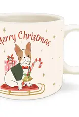 Merry Frenchie Ceramic Mug