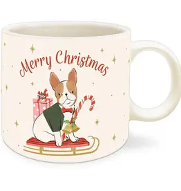 Merry Frenchie Ceramic Mug
