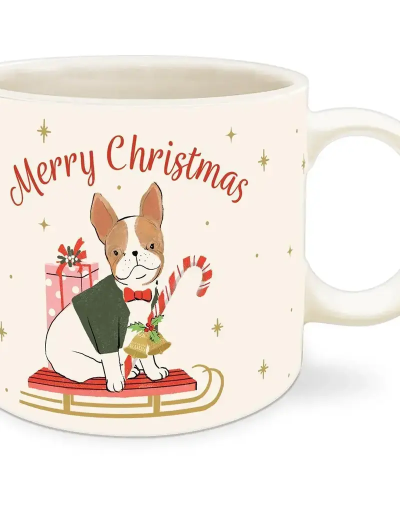 Merry Frenchie Ceramic Mug