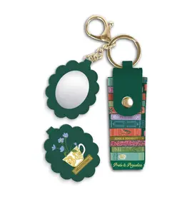 Cozy Reads Lip Balm Holder Key Chain
