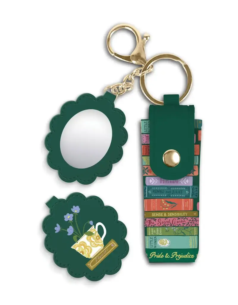 Cozy Reads Lip Balm Holder Key Chain