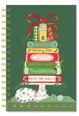 Bookish Christmas Medium Spiral Notebook