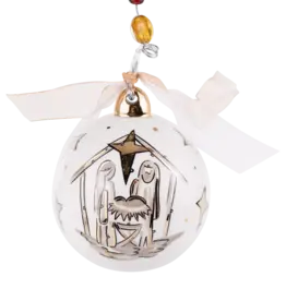 Gold Star Oh Holy Night Ornament