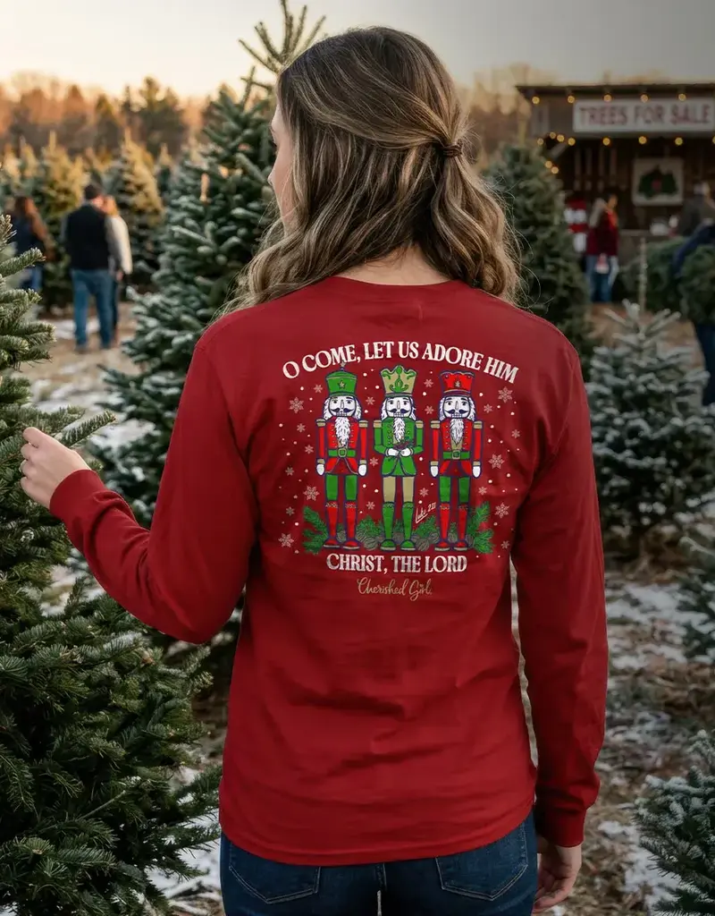 Cherished Girl Womens Long Sleeve T-Shirt Nutcracker