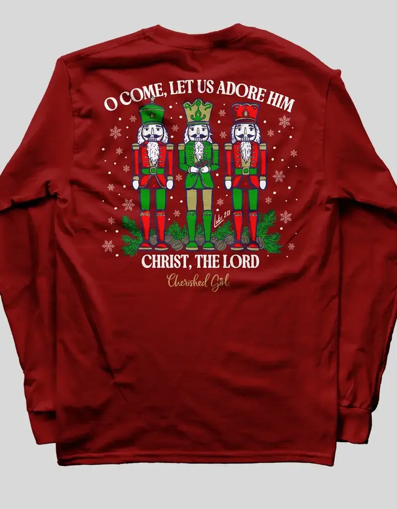 Cherished Girl Womens Long Sleeve T-Shirt Nutcracker