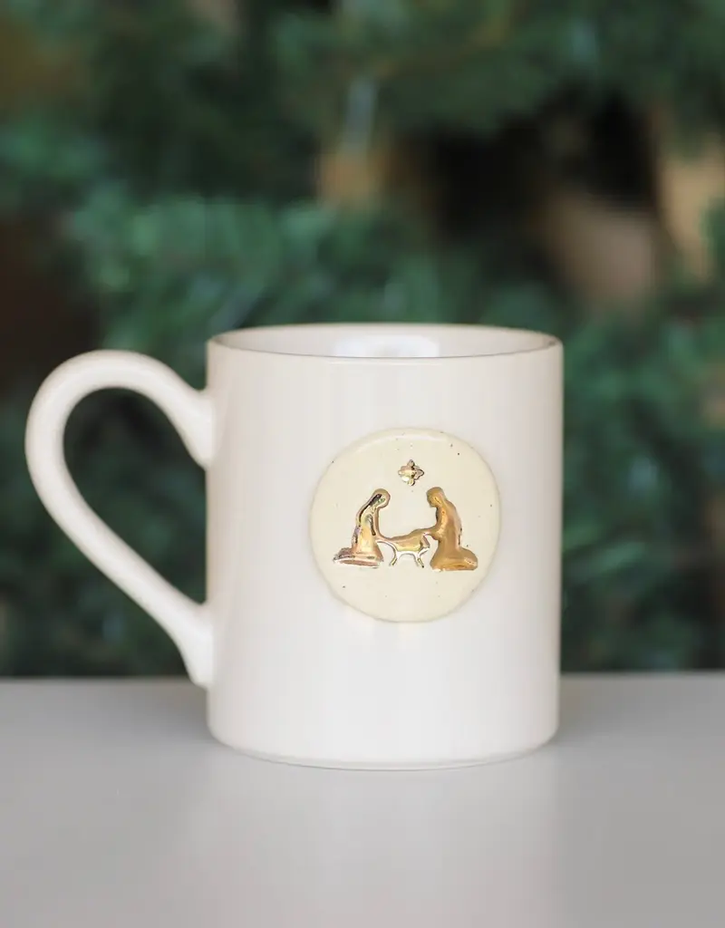 Ceramic Nativity Mug Set