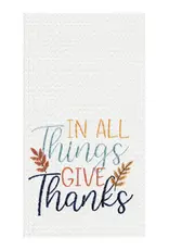 In All Give Thanks Thanksgiving Kitchen Towel