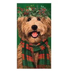 Christmas Holiday Labradoodle Dog Kitchen Towel