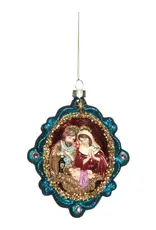 Christmas Vintage Nativity Blown Glass Ornament