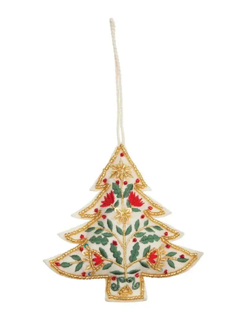 Christmas Tree Beaded Ornament