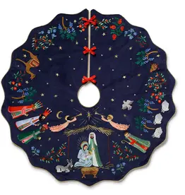 Nativity Embroidered Tree Skirt