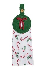 Christmas Wreath Crochet Hanging Towel
