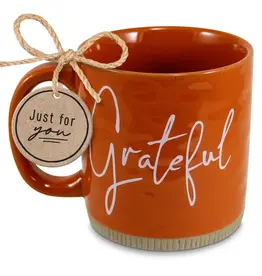 Mug Powerful Words Grateful Rust 16 oz.