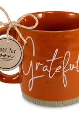 Mug Powerful Words Grateful Rust 16 oz.
