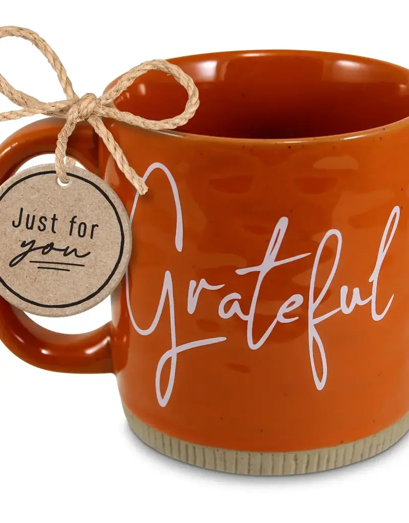 Mug Powerful Words Grateful Rust 16 oz.