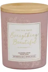 God Has Made Everything Beautiful Calming Lotus Scented Candle