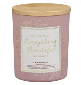 God Has Made Everything Beautiful Calming Lotus Scented Candle