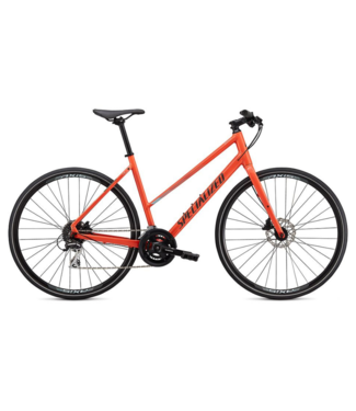 SPECIALIZED Specialized Sirrus 2.0 Step Through Gloss Vivid Coral / Summer Blue / Satin Black Reflective Small