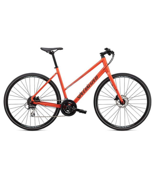 SPECIALIZED Sirrus 2.0 Step Through Gloss Vivid Coral / Summer Blue / Satin Black Reflective Small