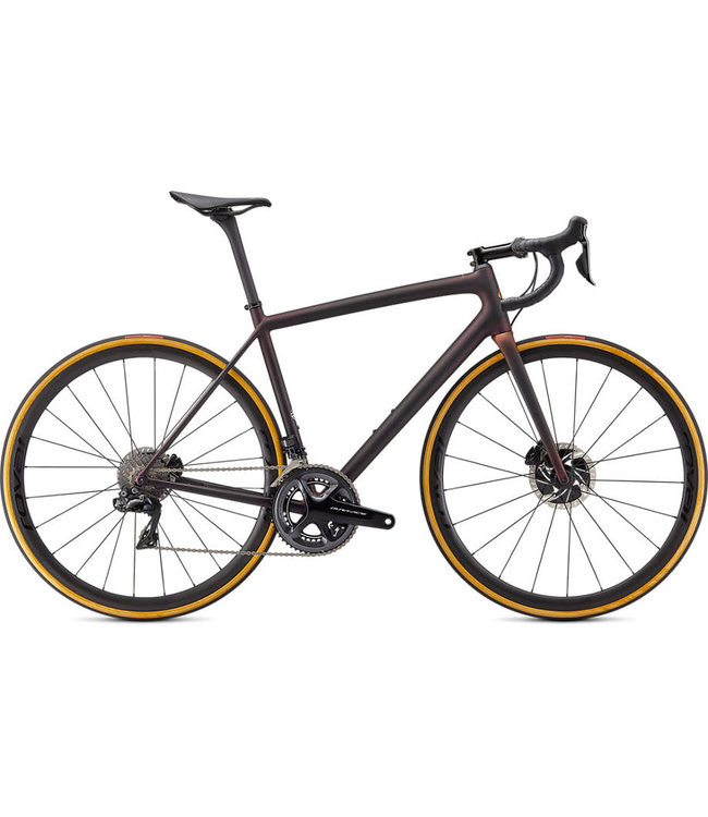 SPECIALIZED S-Works Aethos - Dura Ace Di2 Satin Carbon/Red Gold Chameleon/Bronze Foil 56