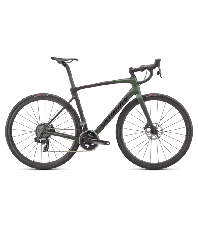 SPECIALIZED Specialized Roubaix Pro Chameleon Silver Green/Black/Spectraflair/Black Reflective 56