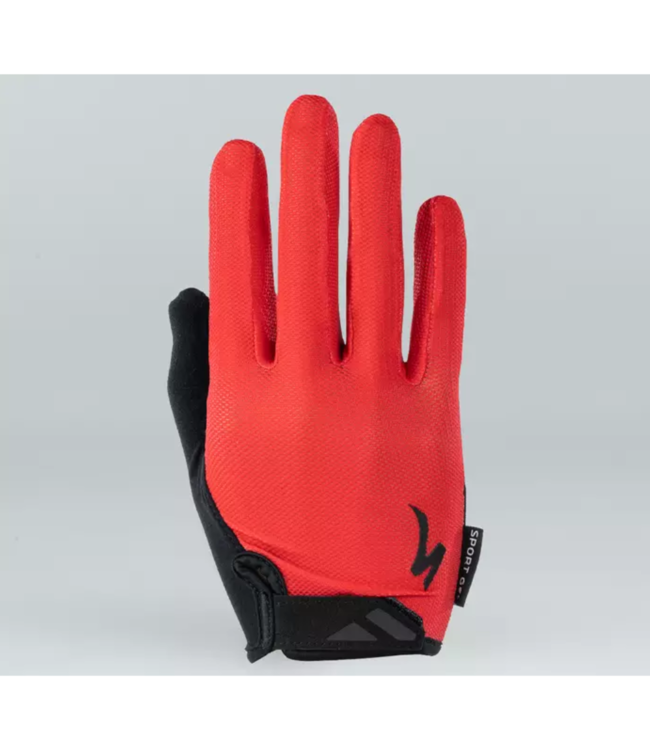 SPECIALIZED Specialized Men's Body Geometry Sport Gel Long Finger Gloves Red Medium