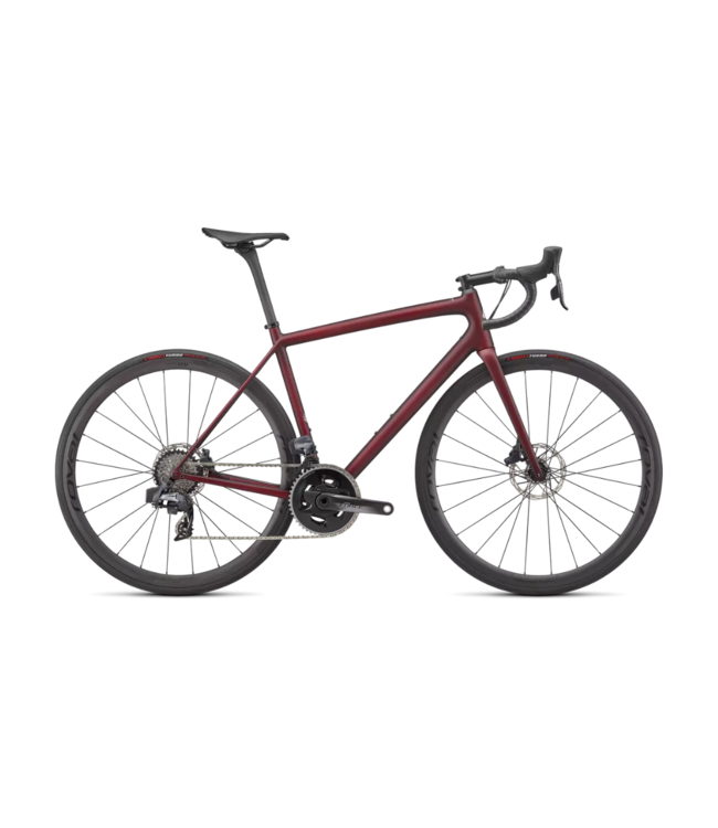 SPECIALIZED Specialized Aethos Pro - SRAM Force eTap AXS Maroon / Black Tint Edge Fade 54