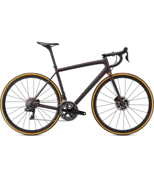 SPECIALIZED Specialized S-Works Aethos - Dura-Ace Di2 Satin Carbon/Red Gold Chamaleon/ Bronze Foil 52