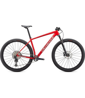 SPECIALIZED Specialized  Epic Hardtail Comp  Gloss Flo Red w/ Red Ghost Pearl/Metallic White Silver Medium