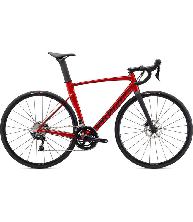 SPECIALIZED Specialized Allez Sprint Comp Disc  Gloss/Satin Brushed Aluminum With Red Candy Tint/Black 52