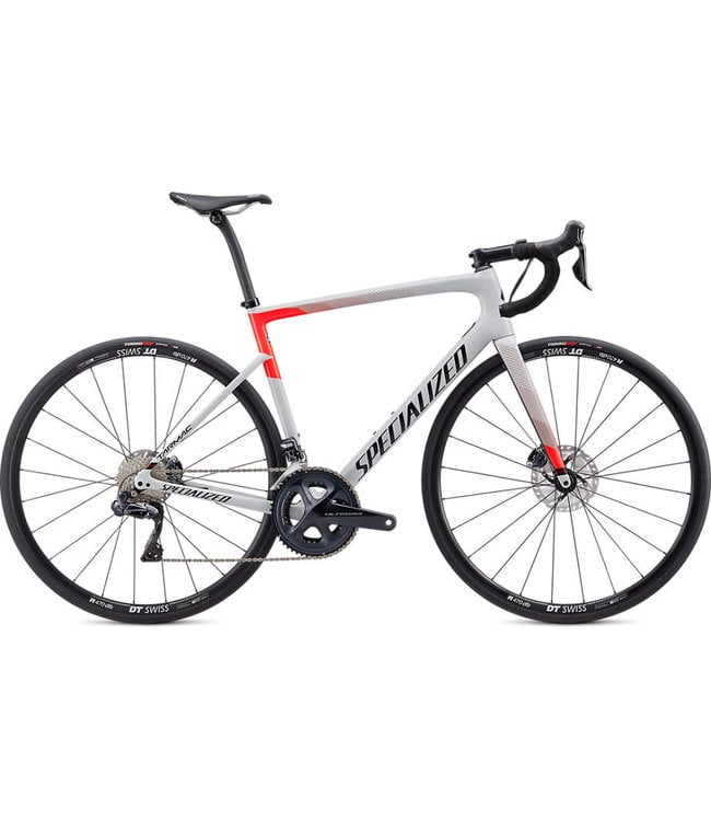 SPECIALIZED Specialized Tarmac Disc Comp – Ultegra Di2 Gloss Dove Grey/Rocket Red/Tarmac Black 54