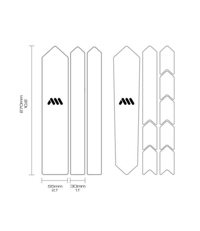 AMS Gravel/Road Frame Guard Clear