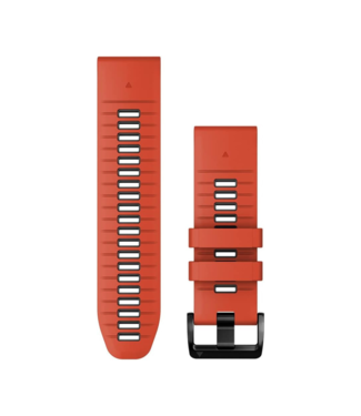 GARMIN QuickFit  26 Watch Bands Flame Red/Graphite Silicone