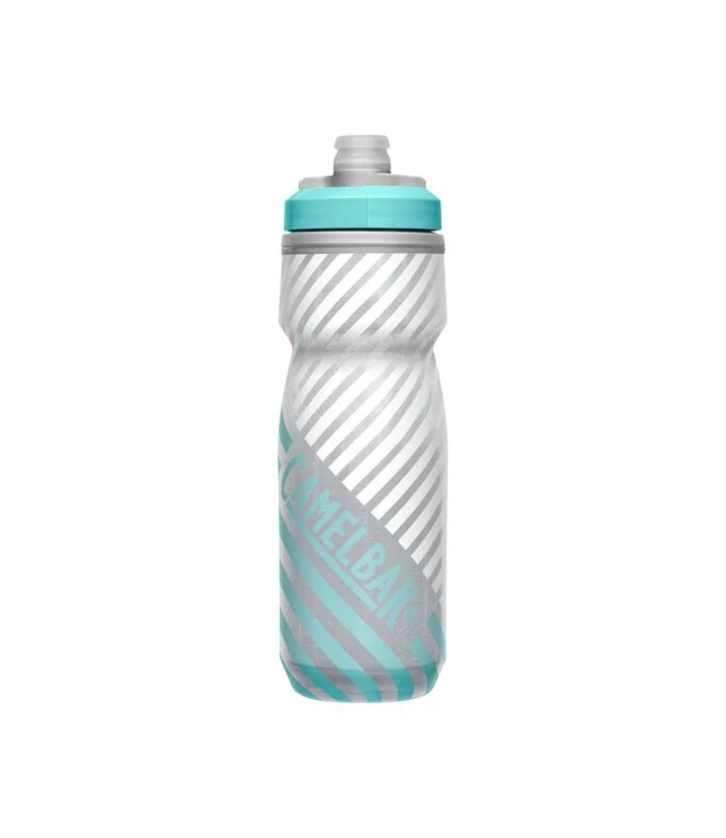 Camelbak Podium Chill Outdoor 21oz, Grey/Teal Stripe - No