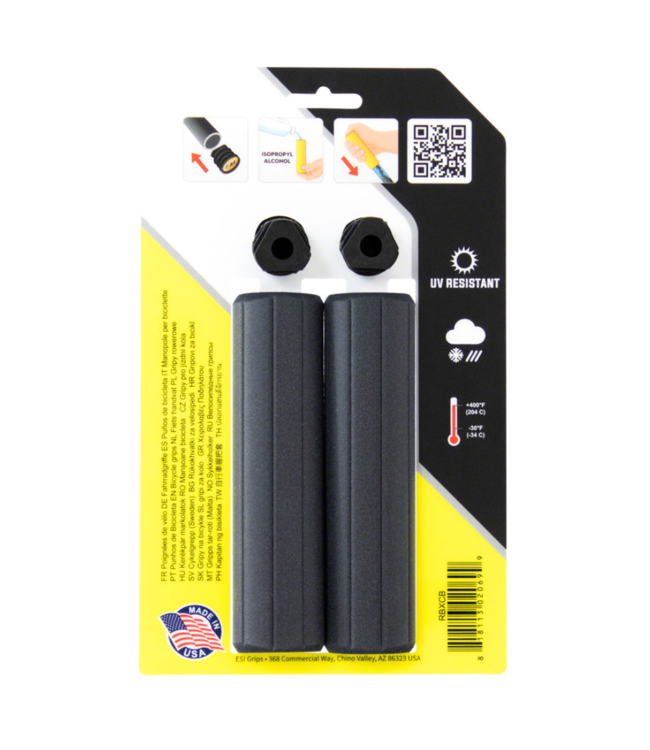 Mtb Ribbed Extra Chunky Silicone Black Grip