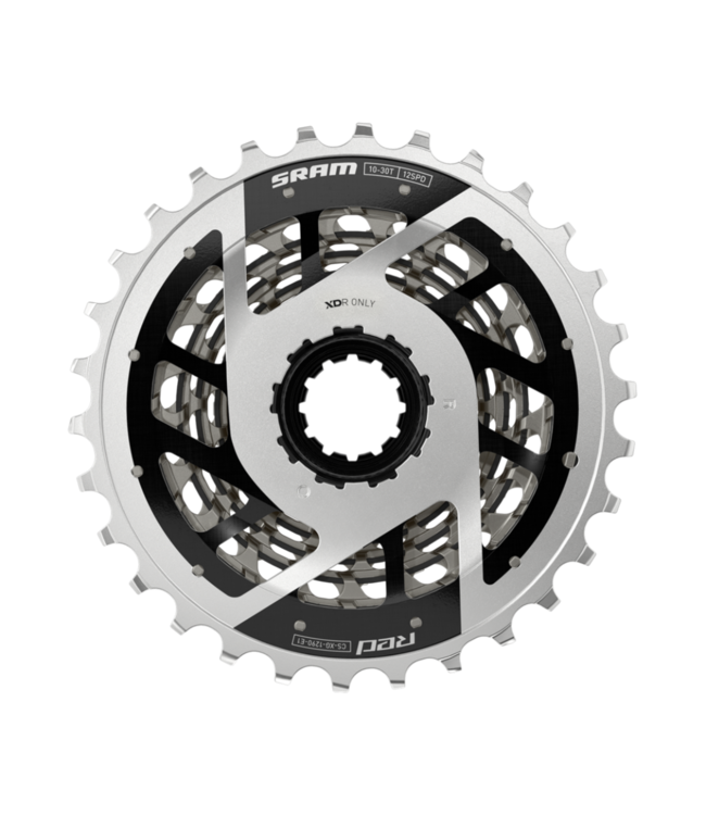 SRAM SRAM RED XG-1290 Cassette - 12-Speed, 10-30t, For XDR Driver Body, Rainbow, E1