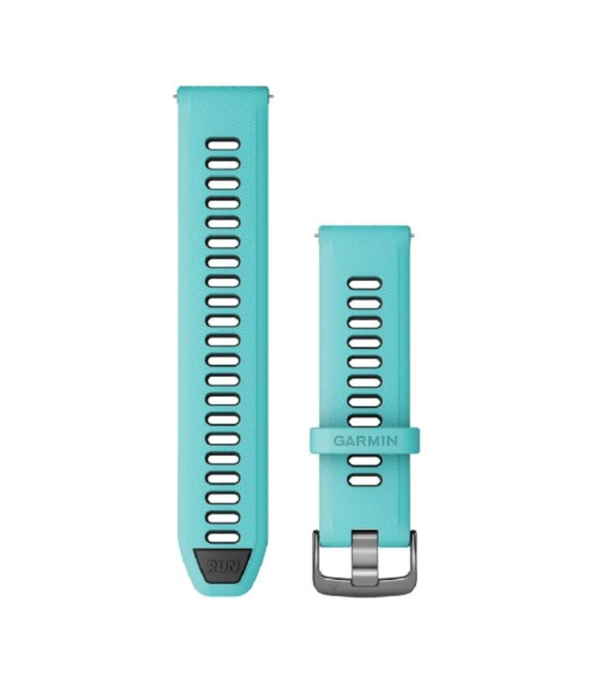 GARMIN Garmin Quick Release Bands (22 mm) Aqua/Black with Slate Hardware