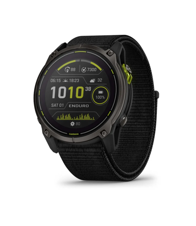 GARMIN Enduro 3, Watch, Watch Color: Black, Wristband: Black - Silicone