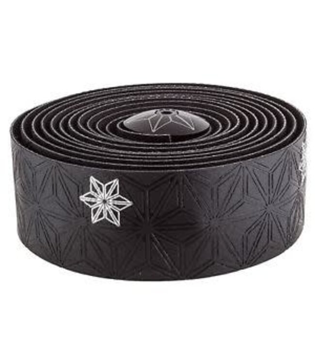 SPECIALIZED Supacaz SUPER STICKY KUSH TAPE GALAXY WHT PRINT/ANO BLK PLUGS One Size