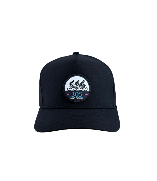 qpeed Performance Snapback Hat 305 Road Cycling Blue Tag