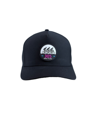 qpeed Performance Snapback Hat 305 Road Cycling Pink Tag