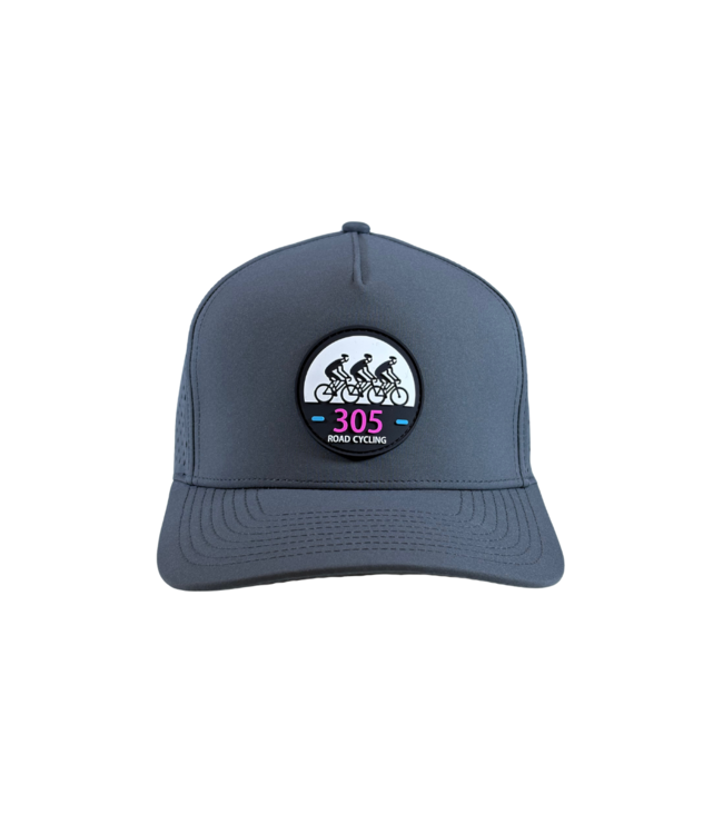 qpeed Performance Snapback Hat 305 Road Cycling Pink Tag Black