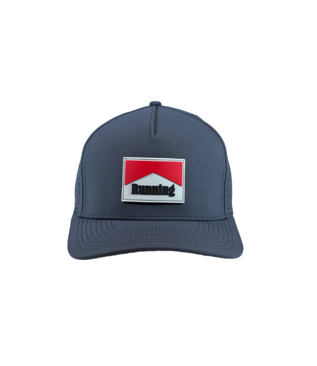 qpeed Performance Snapback Hat Running Red Smoke Tag