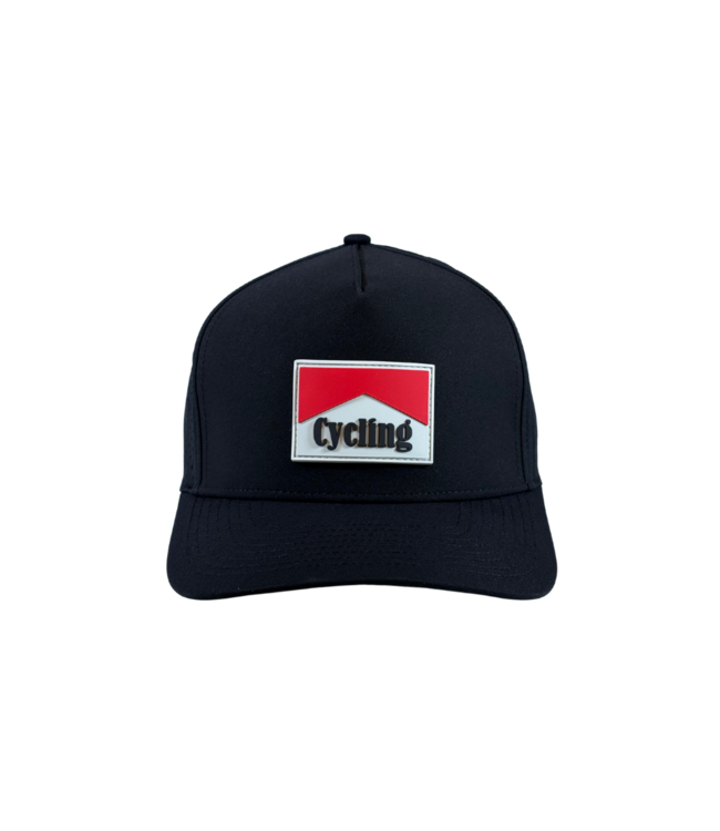 qpeed Cycling Red Smoke Tag Cap