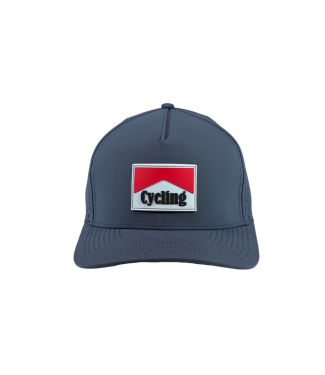 qpeed Performance Snapback Hat Cycling Red Smoke Tag