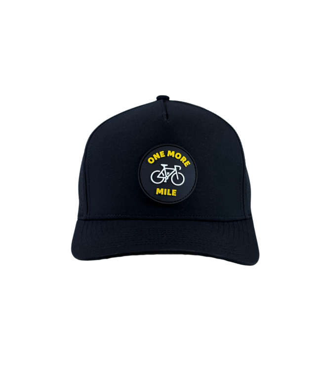 qpeed Performance Snapback Hat One More Mile Yellow Tag