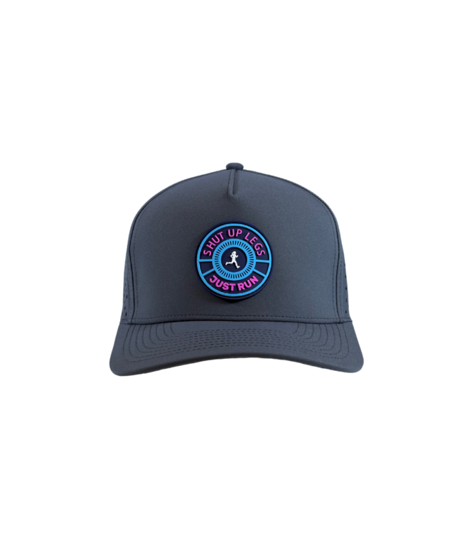 qpeed Performance Snapback Hat Shut Up Legs Pink/Blue