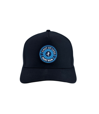 qpeed Performance Snapback Hat Shut Up Legs White/Blue