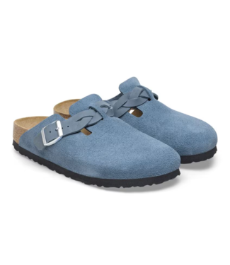 Birkenstock Boston Braided Suede Leather