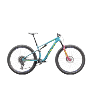 SPECIALIZED Epic 8 ProGloss Lagoon Blue / Liquid Metal / Yellow Medium